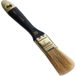 Кисть плоская ПРОФИ 1" натуральная щетина деревянная ручка SANTOOL 010113-012-010