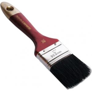 Кисть плоская МАСТЕР 2" черная натуральная щетина деревянная ручка SANTOOL 010120-012-020