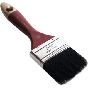 Кисть плоская МАСТЕР 2,5" черная натуральная щетина деревянная ручка SANTOOL 010120-012-025