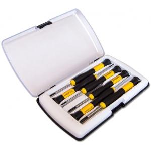 Набор часовых отверток для точных работ с антискользящими ручками 6 предметов SANTOOL 031409-011